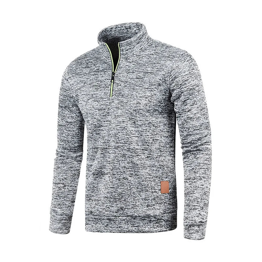 Men’s Half Zip Turtleneck Sweatshirt.