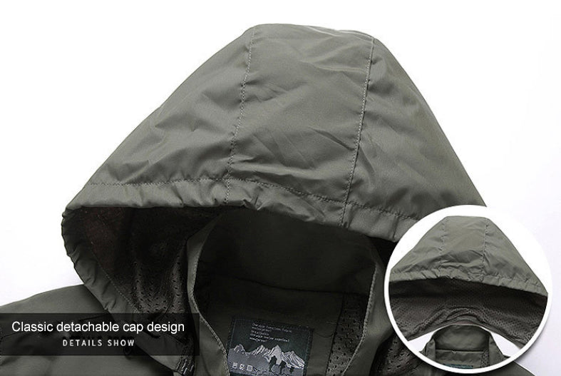 Men’s European Style Tactical Windbreaker.