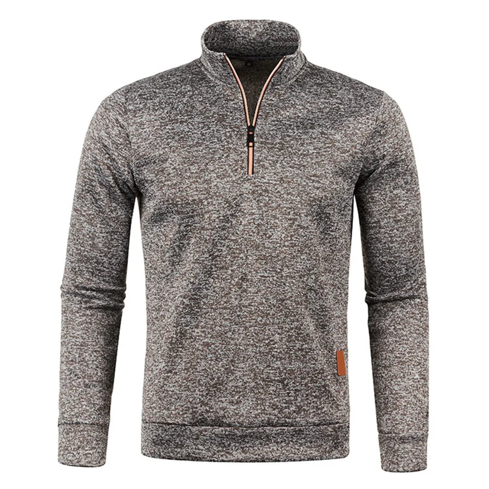 Men’s Half Zip Turtleneck Sweatshirt.
