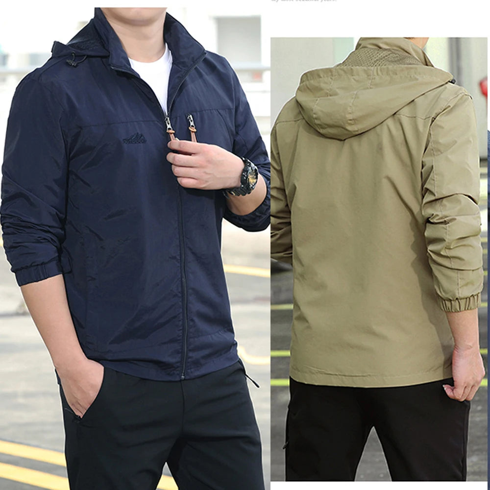 Men’s European Style Tactical Windbreaker.