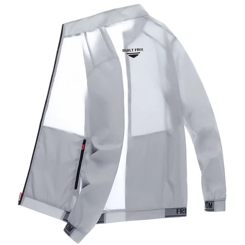 Men’s Fashionable Ice Silk Sun Protection Jacket.