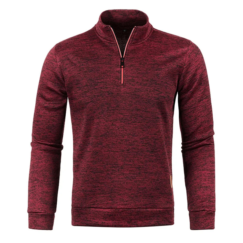 Men’s Half Zip Turtleneck Sweatshirt.
