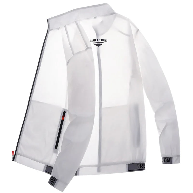Men’s Fashionable Ice Silk Sun Protection Jacket.
