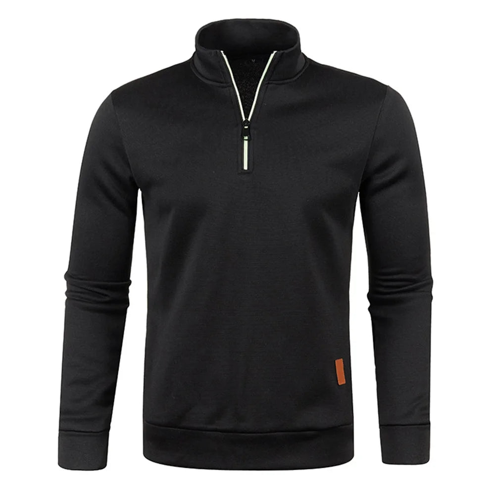 Men’s Half Zip Turtleneck Sweatshirt.