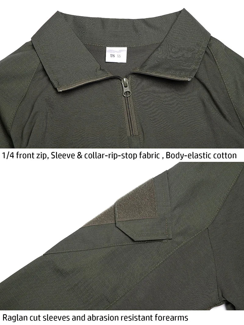 Men’s Elite Tactical Combat Long Sleeve Shirt.
