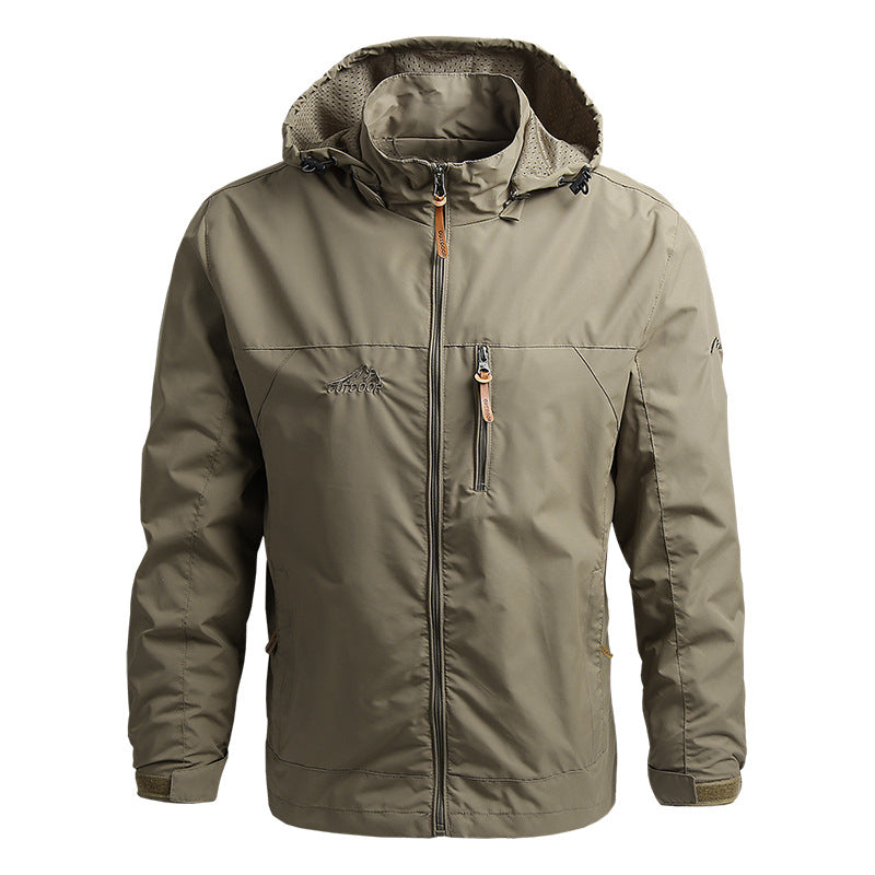 Men’s European Style Tactical Windbreaker.