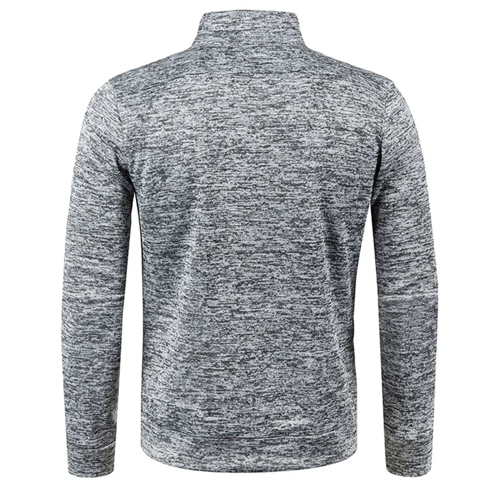 Men’s Half Zip Turtleneck Sweatshirt.