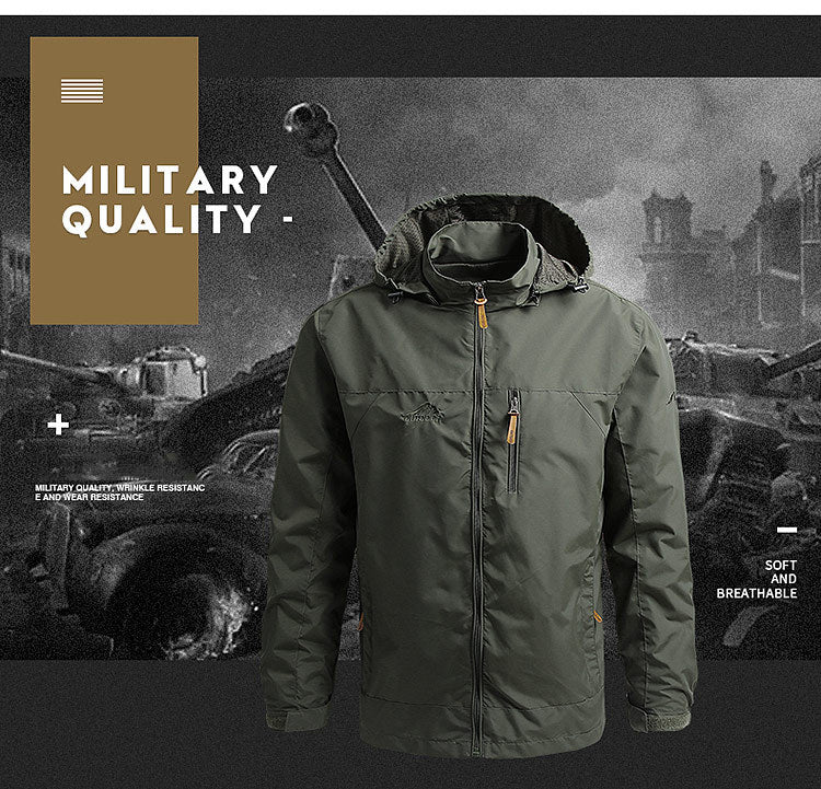 Men’s European Style Tactical Windbreaker.