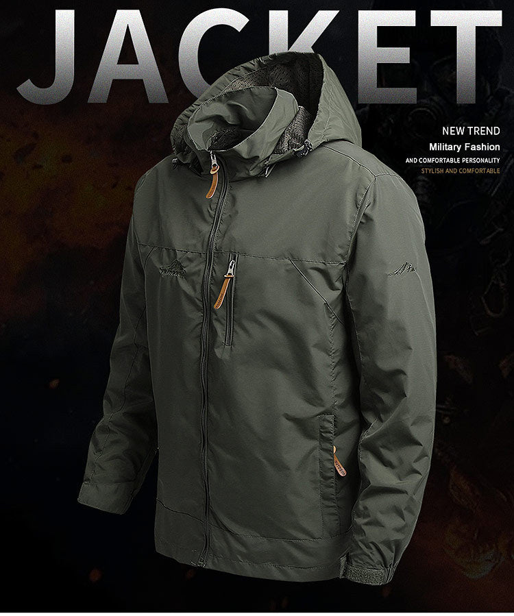 Men’s European Style Tactical Windbreaker.