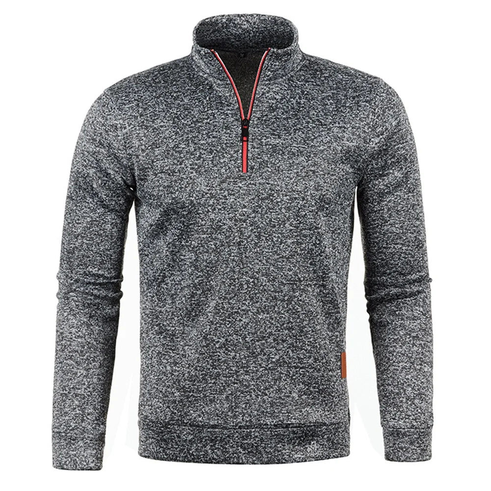 Men’s Half Zip Turtleneck Sweatshirt.