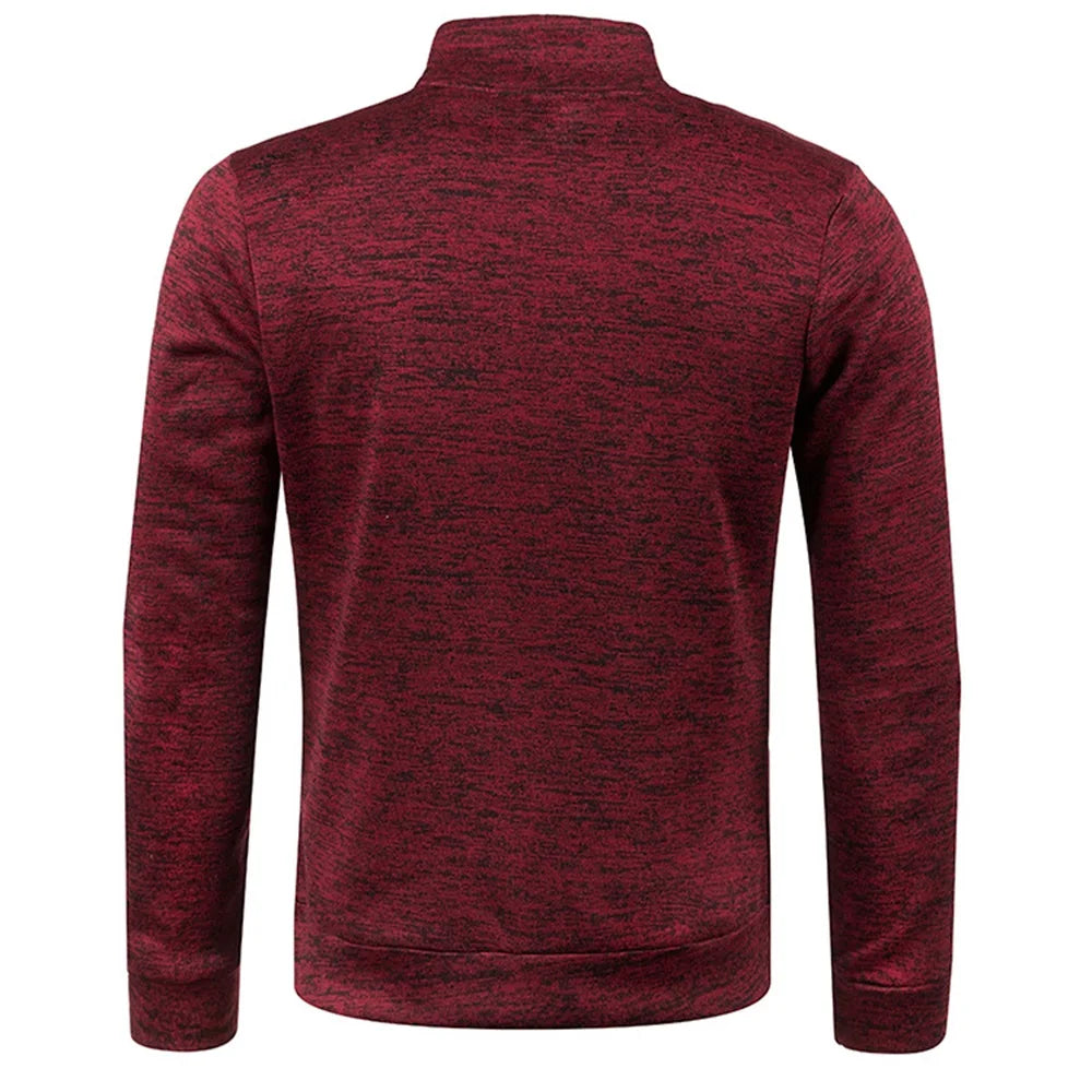 Men’s Half Zip Turtleneck Sweatshirt.