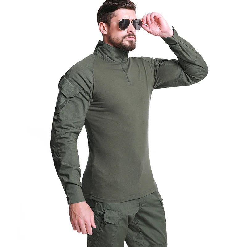 Men’s Elite Tactical Combat Long Sleeve Shirt.