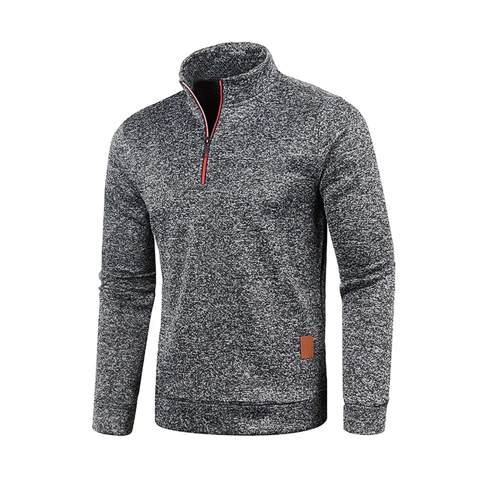 Men’s Half Zip Turtleneck Sweatshirt.
