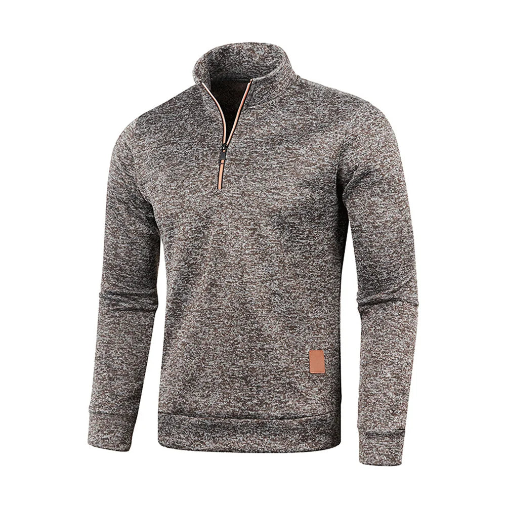 Men’s Half Zip Turtleneck Sweatshirt.