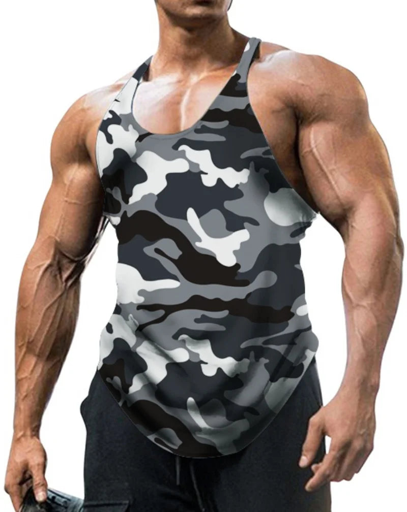 Men’s Classic Camouflage Muscle Vest.