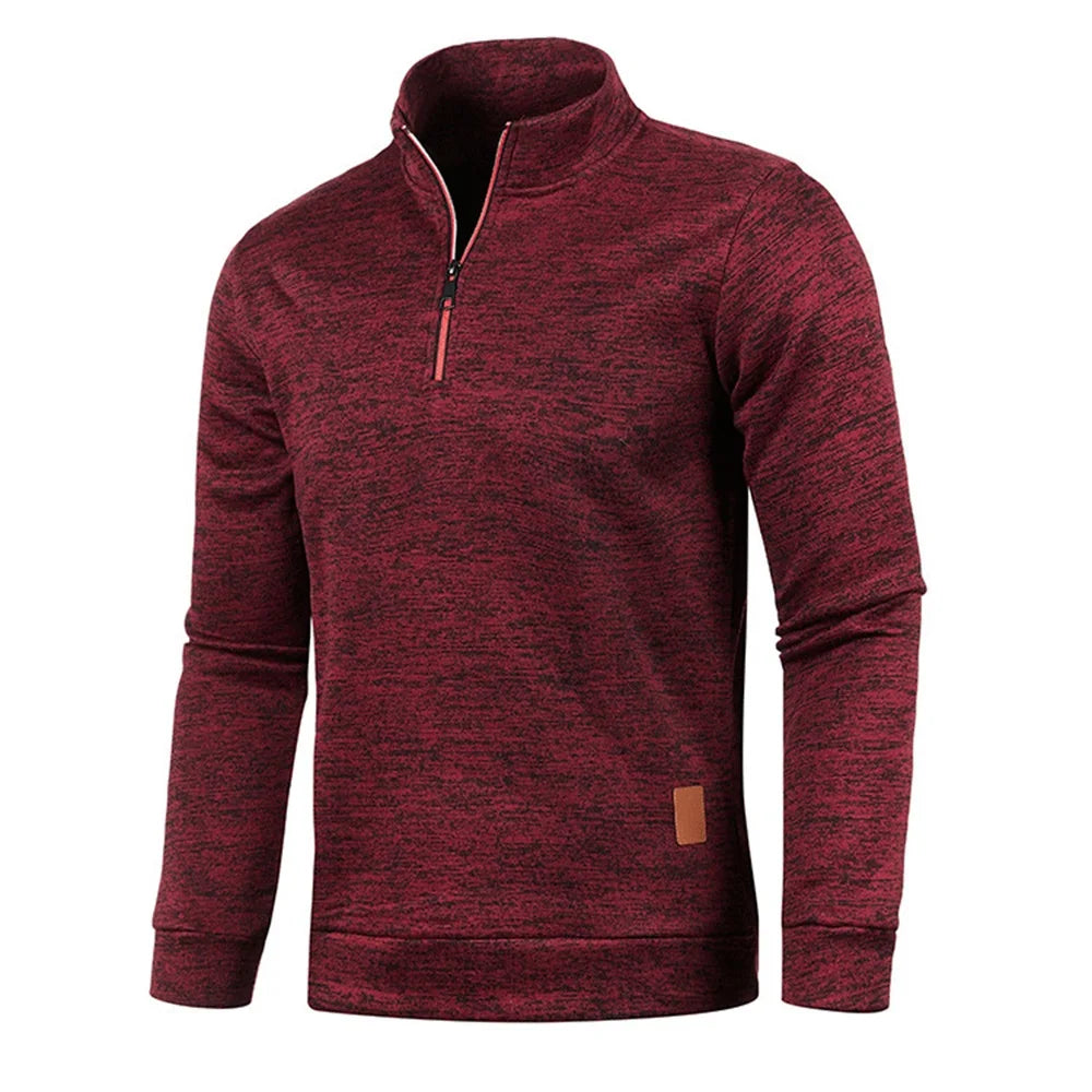 Men’s Half Zip Turtleneck Sweatshirt.