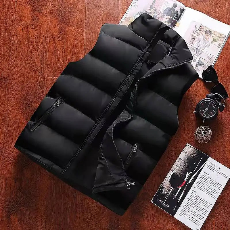 Men’s Classic Stand-Up Collar Vest.