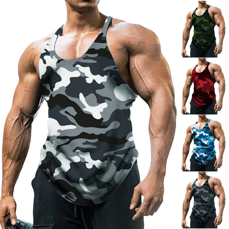 Men’s Classic Camouflage Muscle Vest.