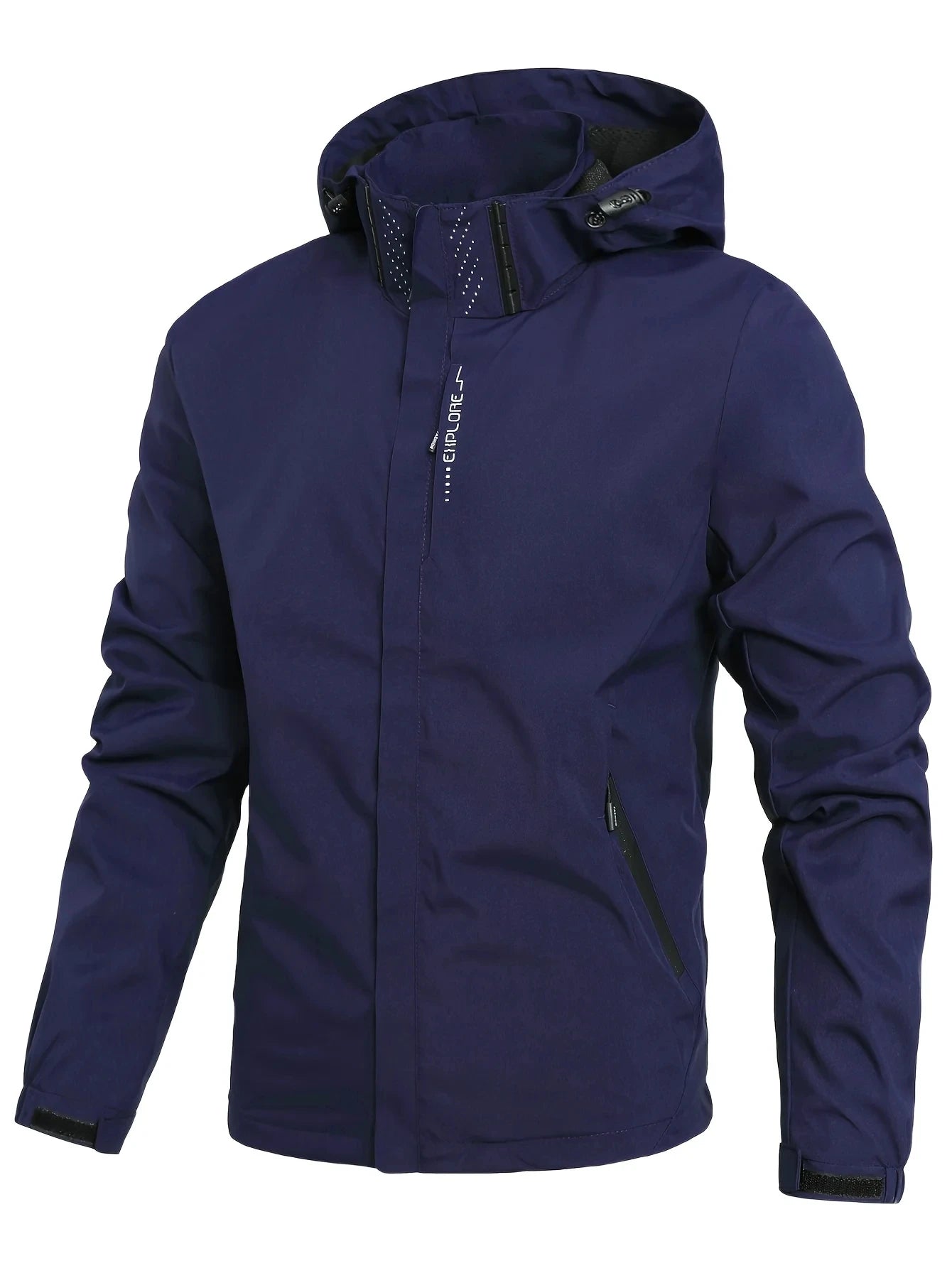 Men’s StormGuard Hooded Rain Jacket.