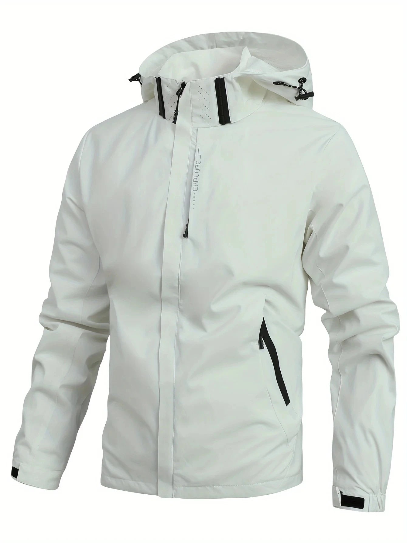 Men’s StormGuard Hooded Rain Jacket.