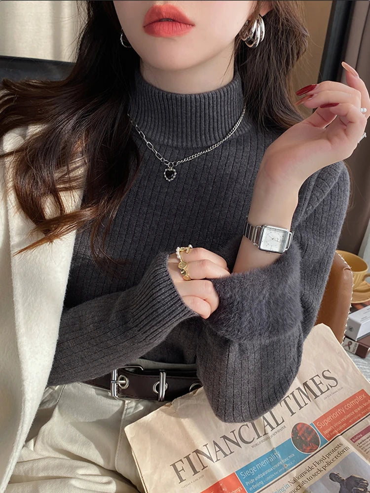 Chic and Cozy Knit Turtleneck.