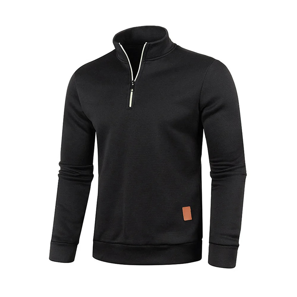 Men’s Half Zip Turtleneck Sweatshirt.