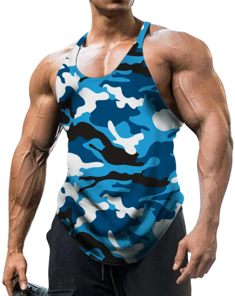 Men’s Classic Camouflage Muscle Vest.