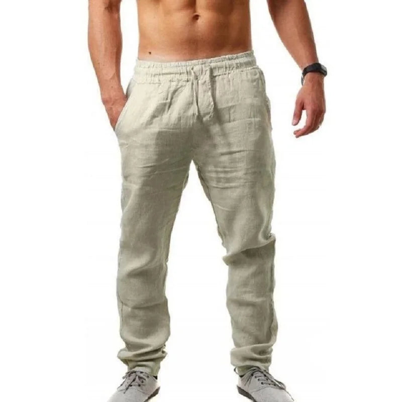 Men’s Autumn Casual Linen Pants.