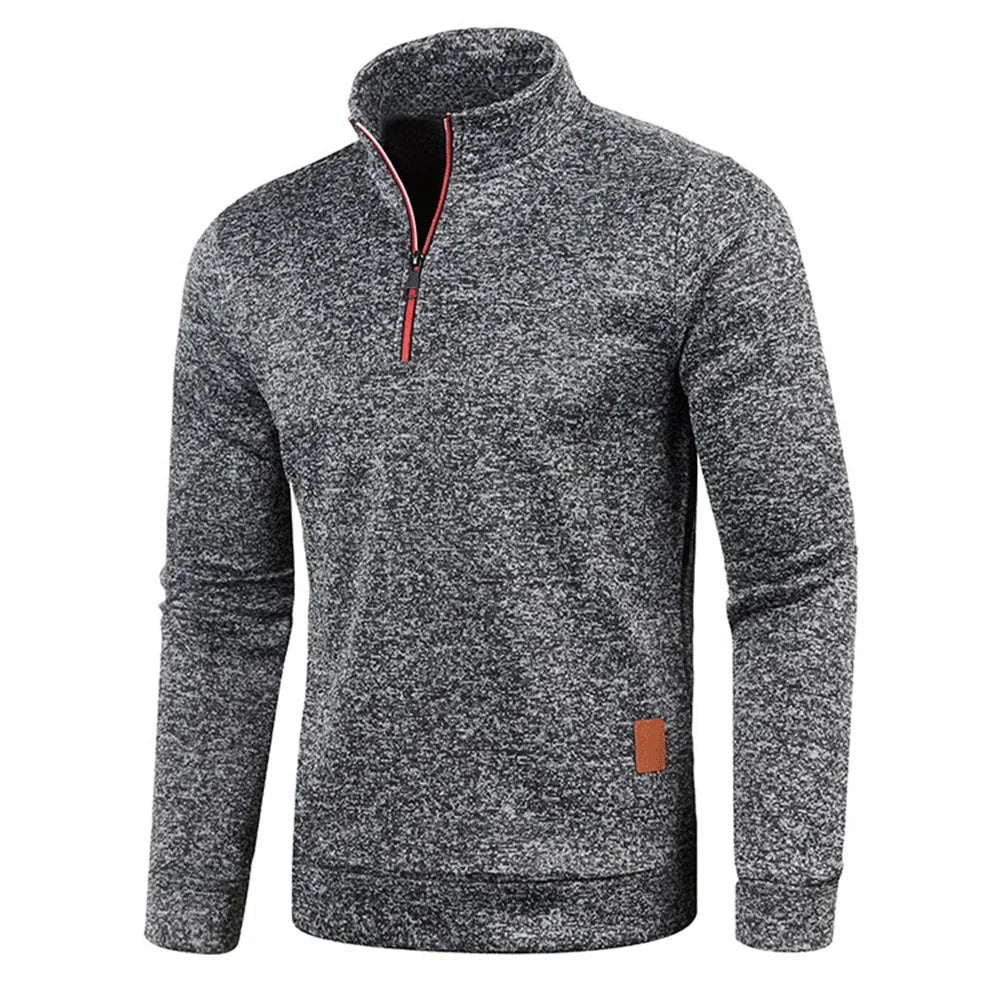 Men’s Half Zip Turtleneck Sweatshirt.