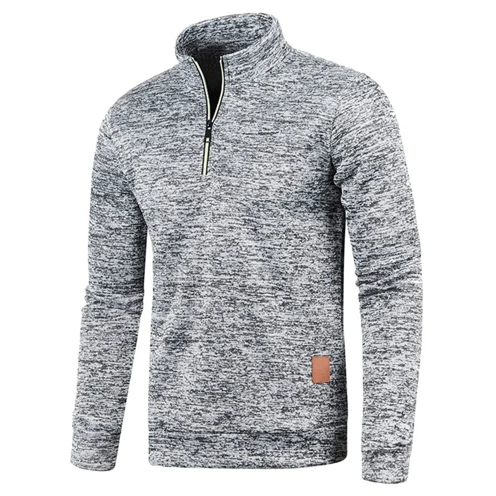 Men’s Half Zip Turtleneck Sweatshirt.
