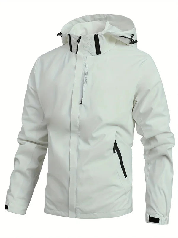 Men’s StormGuard Hooded Rain Jacket.