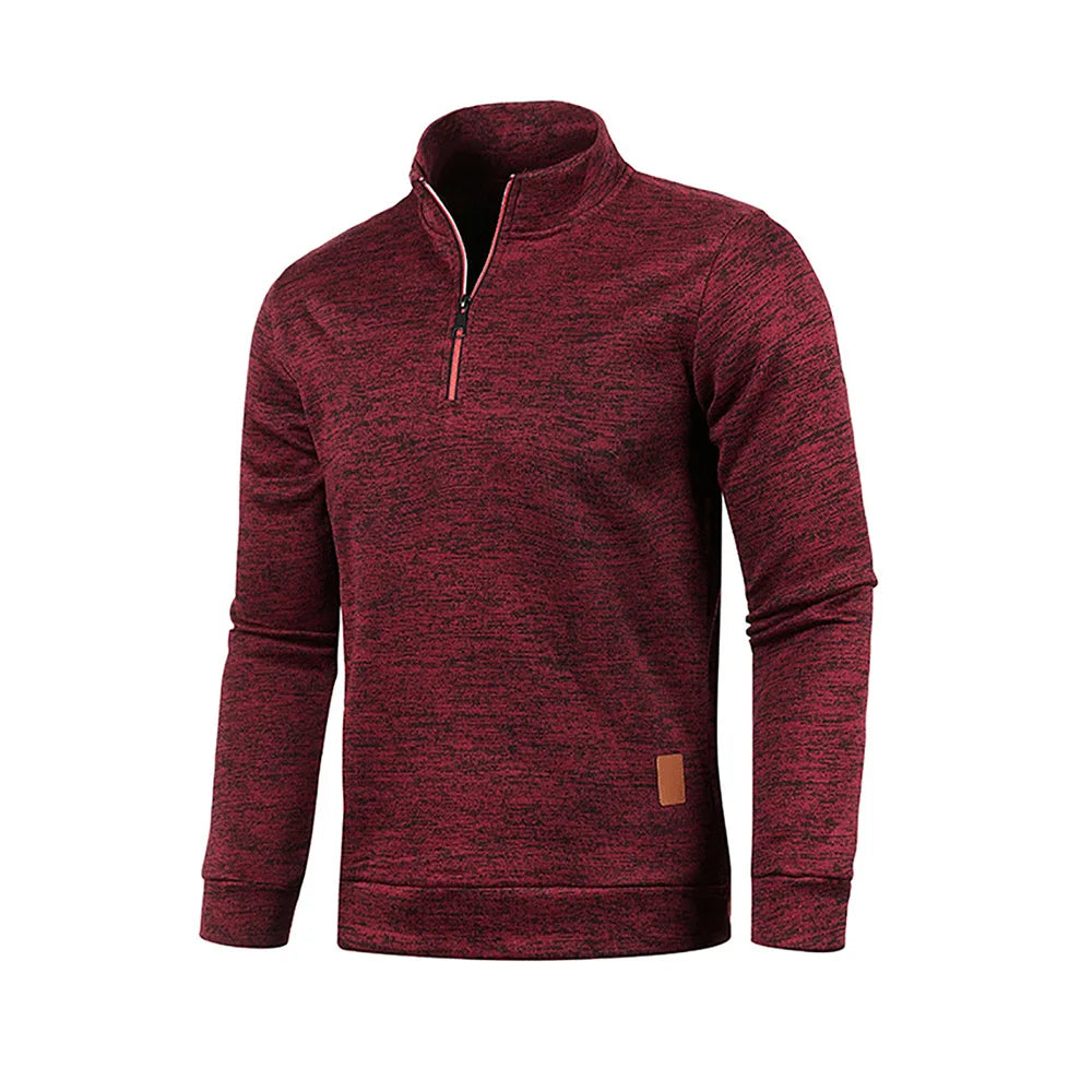 Men’s Half Zip Turtleneck Sweatshirt.