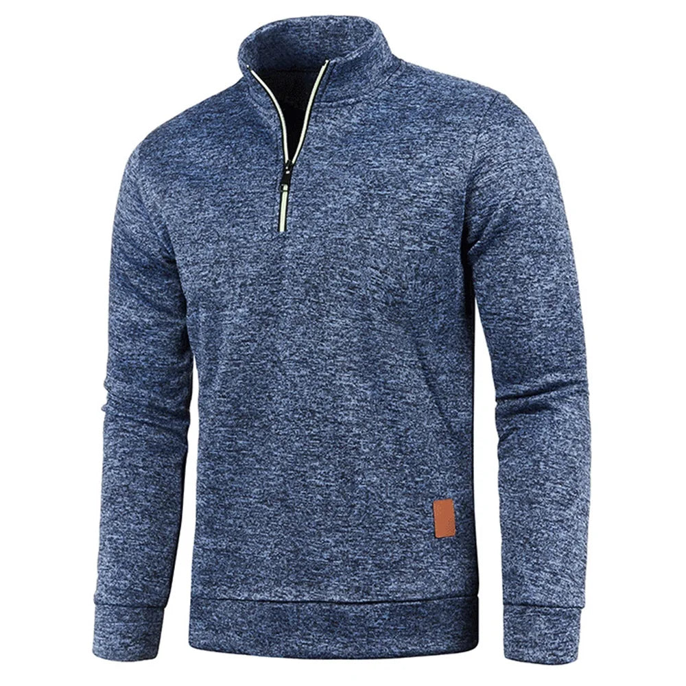 Men’s Half Zip Turtleneck Sweatshirt.