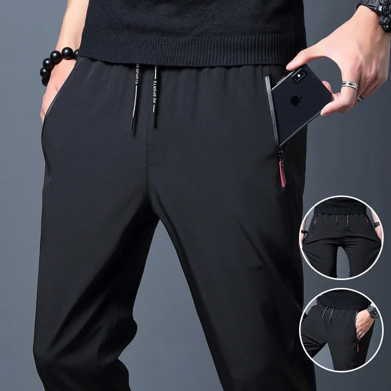 Ice Silk Breathable Joggers for Men.