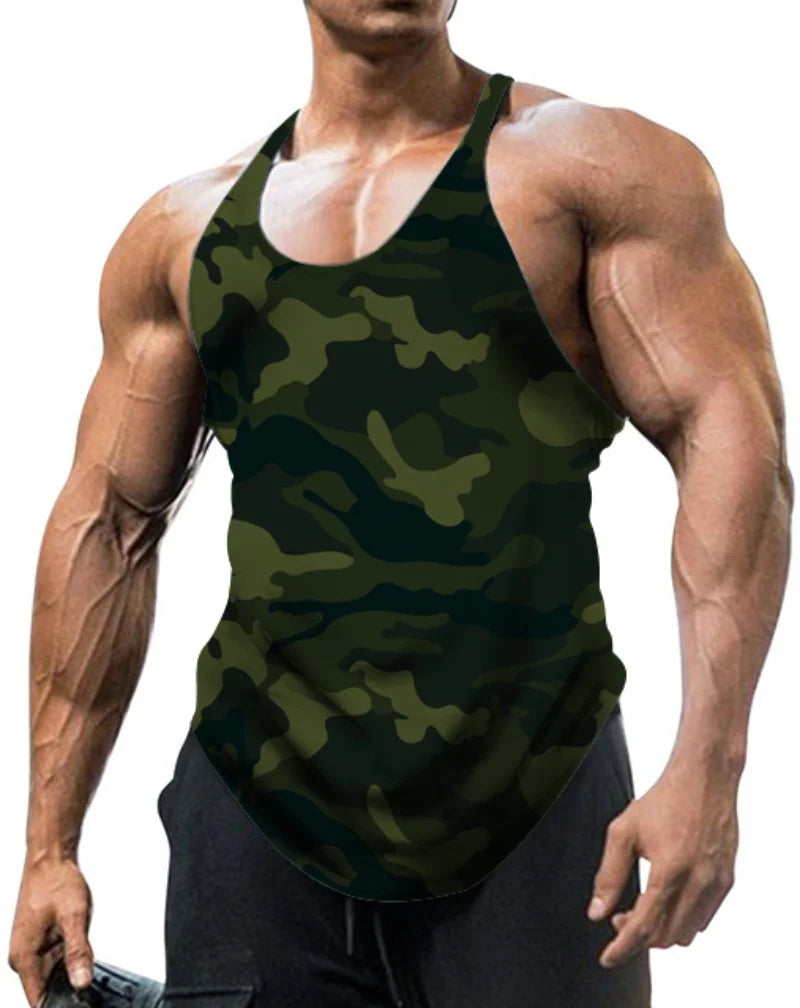 Men’s Classic Camouflage Muscle Vest.