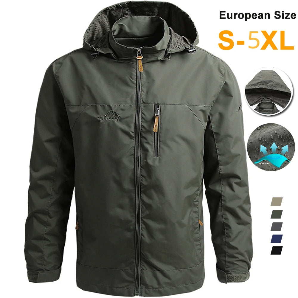Men’s European Style Tactical Windbreaker.