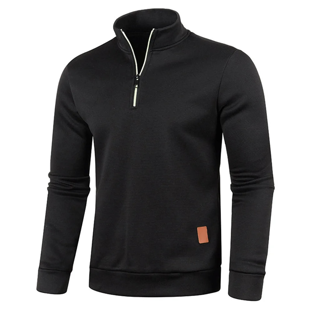 Men’s Half Zip Turtleneck Sweatshirt.