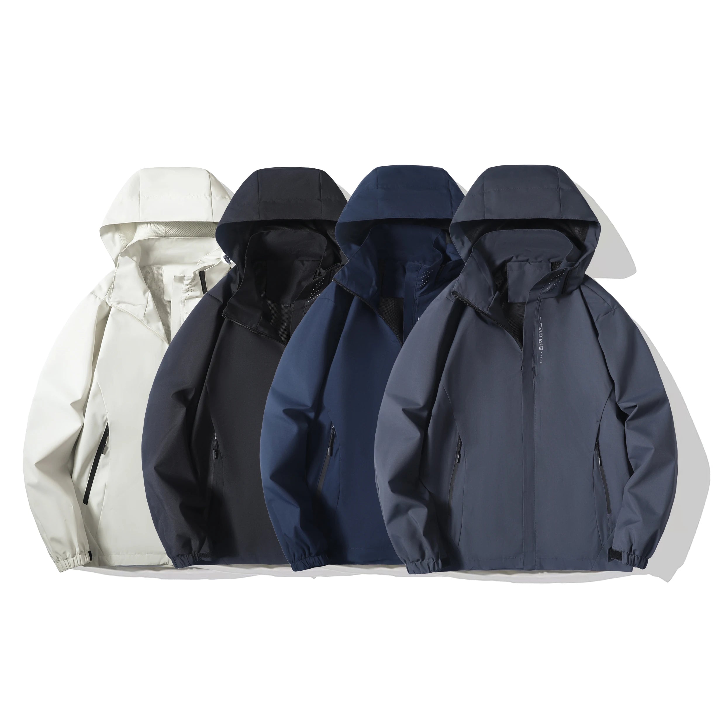 Men’s StormGuard Hooded Rain Jacket.